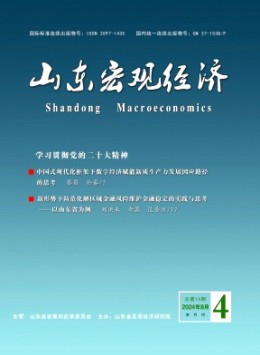 山東宏觀經濟雜志